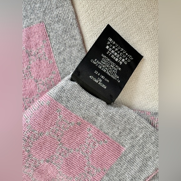 Gucci 100% Wool Double Sided Scarf - Picture 3 of 4